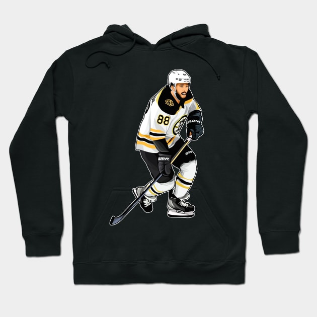 David Partsnak #88 Skates Puck Hoodie by RunAndGow